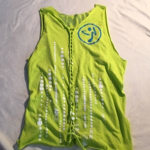 Zumba tank distressed